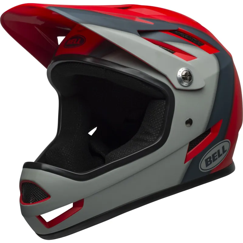Bell Sanction MTB Full Face Helmet Presences Matte Crimson/Slate/Grey-1